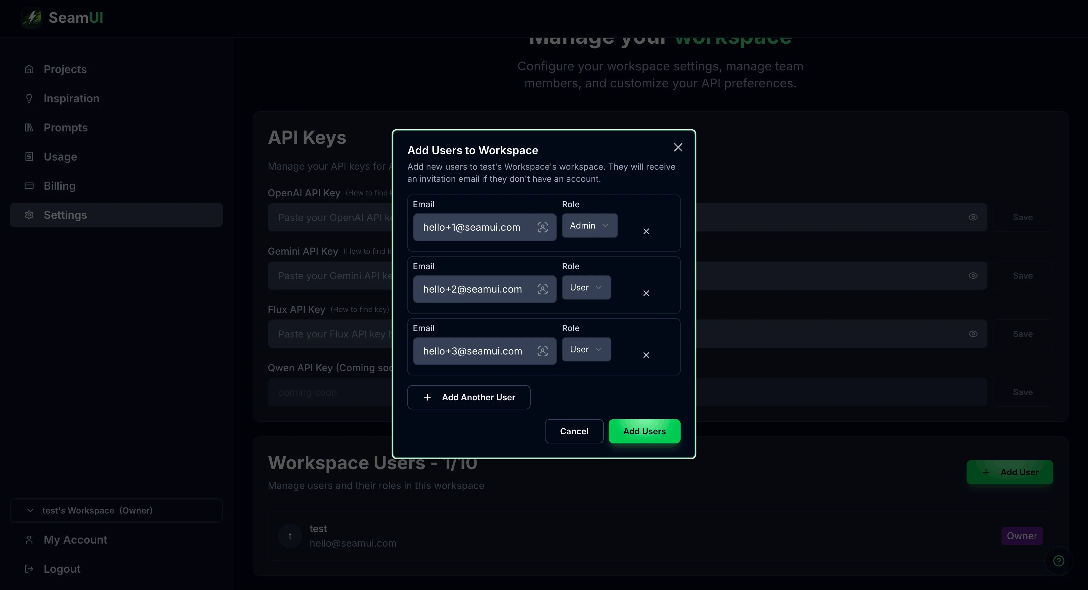 Add members, customers, collaborators